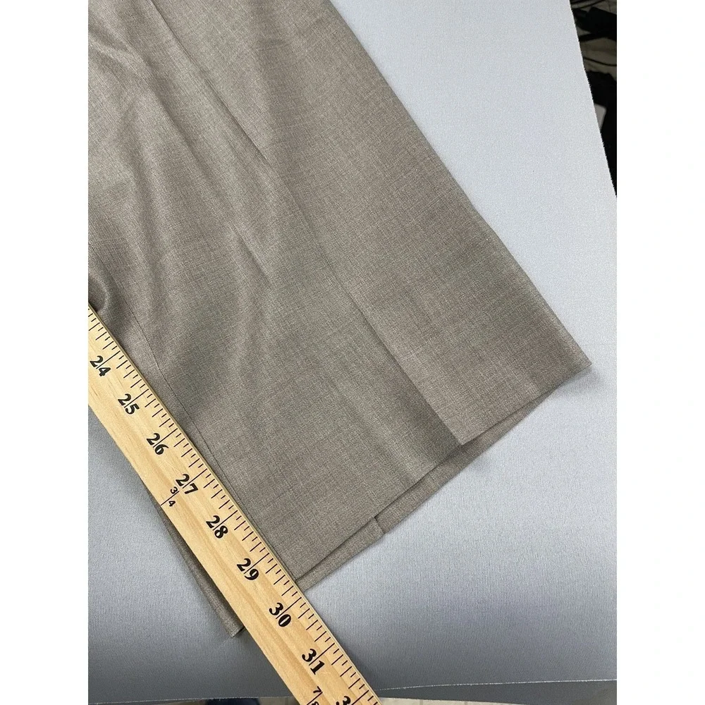 Daniel Cremieux Mens‎ Dress Pants 42x30 Tan 100% Wool Super 130s Loro Piana